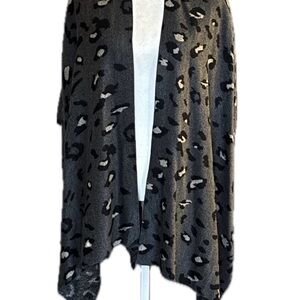 Coco + Carmen Leopard Print Open-Front Wrap